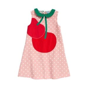 Mini Boden Cherry Dress with Floral Pattern